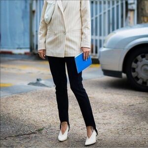 Paige High Rise Velvet‎ Stirrup Jeans